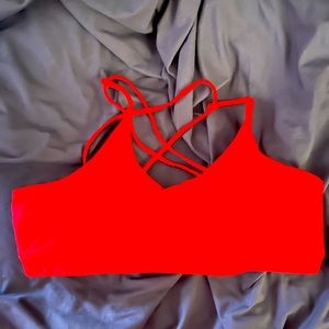 Savvi Taj Sports Bra. Crimson. XL. Never worn; only tried on. Runs small